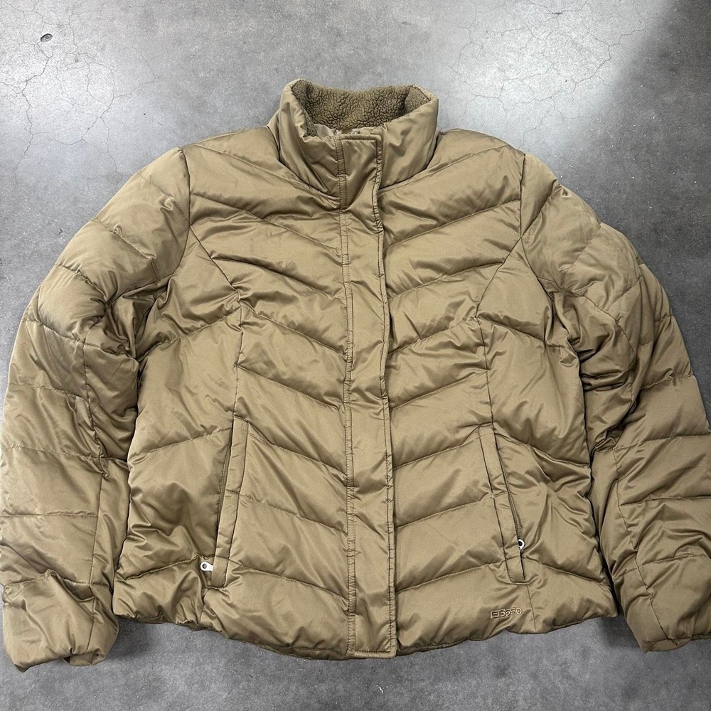*SOLD* Eddie Bauer EB550 Premium Goose Down Sherpa Collar Puffer Size Womens XL